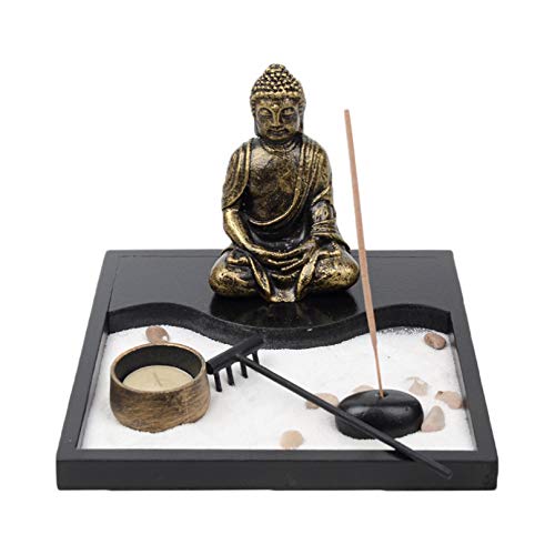 Sculpture de Bouddha en résine haut de gamme ornement élégant bénédiction maison