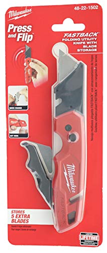 image for Milwaukee 48-22-1502 Fastback Folding Utility Knife with 5 Blade Stora
