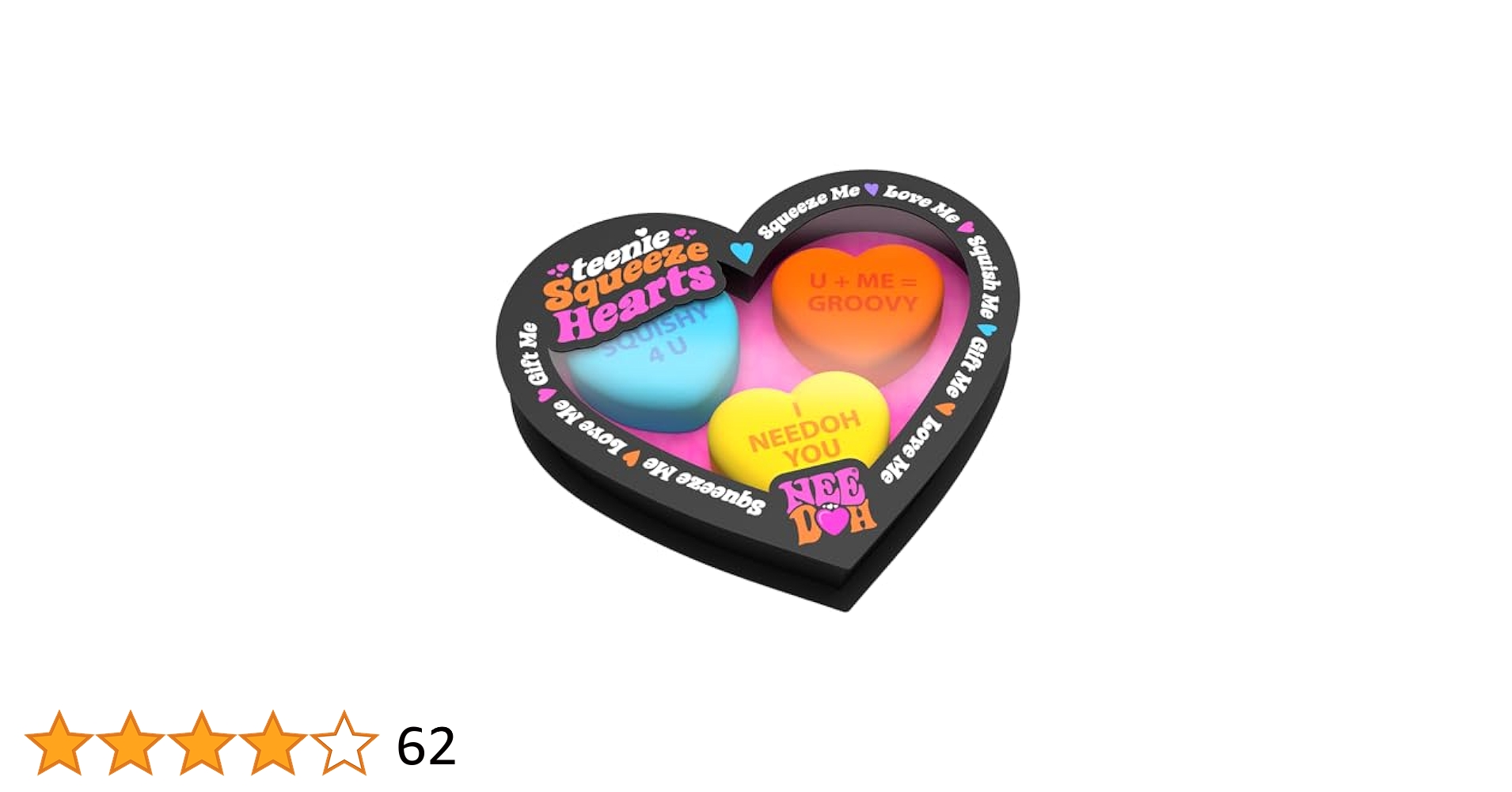 Amazon.com: Schylling NeeDoh Teenie Squeeze Hearts