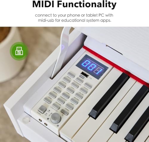 Image of Digital Piano 88 Key Weighted Keyboard Full-Size Desk Electric Piano
