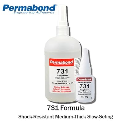 Permabond 731 (1oz Bottle) Instant Adhesive-Toughened & Flexible Slow-Set General Purpose
