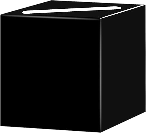 SietDESEO Caja de tarjeta negra de regalo de bricolaje, caja de tarjetas de dinero, soporte para boda, recepción, baby shower, despedida de soltera,