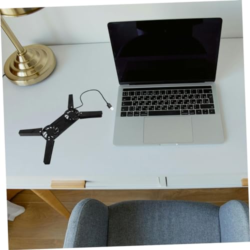 Base para laptop con ventilador y ángulo ajustable miniatura 4