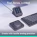 Logitech MX Creative Console, 9 Customizable LCD Keys, Stream Deck Accessories,Connectivity Technology USB-C, Control Dial for Graphic Design, Zoom, Spotify - Graphite, 3-Month Adobe Cloud Membership