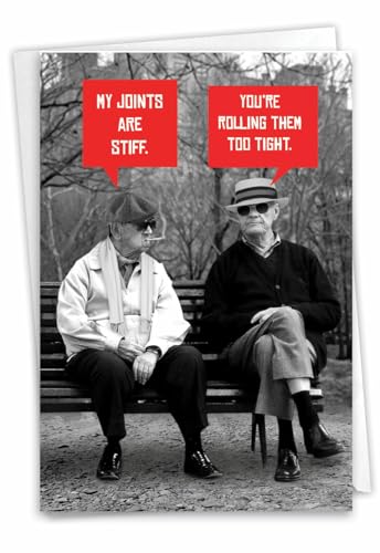 NobleWorks - 1 Funny Birthday Greeting Card with Envelope - Grown-Up Humor, Happy Birthday...