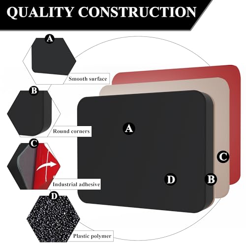 Transducer Mounting Board，Screwless Resistant Transducer Mounting Plate kit , No Screwing into Boat Hull, Freely Installed on The Boat, 4.5"*3.5" Standard Size -Black - Thumbnail 3