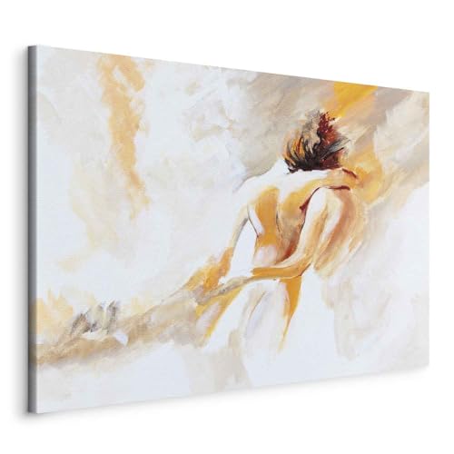 murando Quadro Astratto 120x80 cm 1 pezzo Stampa su tela XXL Quadri Moderni Soggiorno Murale Arte - Decorazione da parete Coppia Amore Donna Uomo Bacio come dipinto h-B-10018-b-a