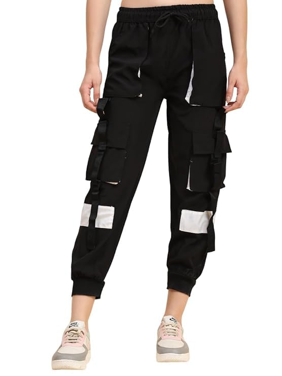 Midnight Runner Women's Cargo Joggers with Pockets, for Running, Hiking, Biking-picture-55