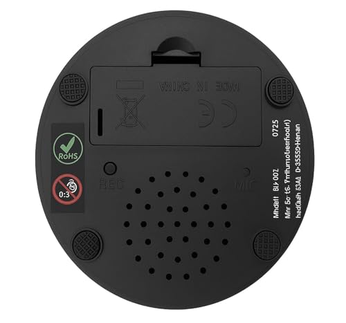 MarQo – RECORDABLE PRODUCTS Buzzer mit Sound und Aufnahmefunktion – Sprachrekorder Knopf für Klassenzimmer, Hundespielzeug Intelligenz & Talk – 30 Sek. Aufnahme, Laut & Wiederverwendbar