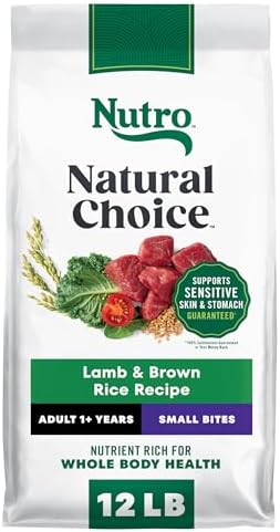 Nutro Natural Choice Small Bites Dry Dog Food, Lamb & Rice, 12 lb...
