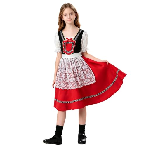 Vestido de cerveza alemana niña cómodo para evitar rozaduras en fiestas