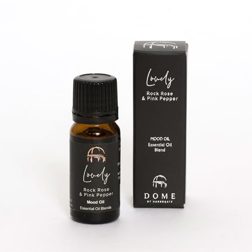 Dome of Harrogate | Rock Rose & Pink Pepper Essential Oil Blend | 10ml Aromatherapy Oil for Diffusers & Burners | Floral & Uplifting Home Fragrance | Natural Mood Enhancer