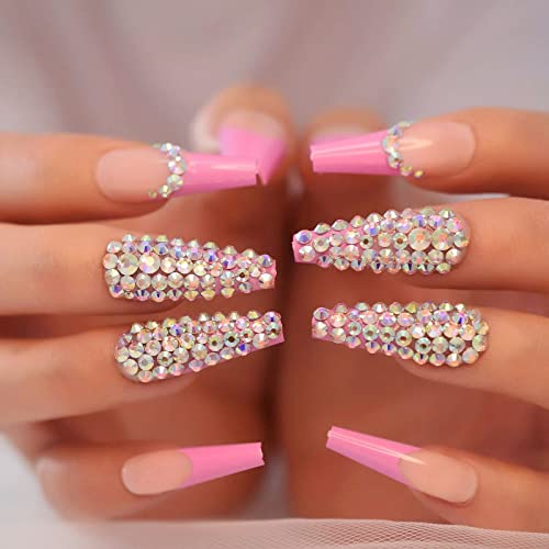 Ownsi 7000Pcs Rhinestones For Nails, Resin Colorful Flatback Gems, 24 Grid Round Crystal Nail Jewels With Pick Up Pen, Ab Jelly Diamonds For Diy Handmade, Jewelry Crafts 4Mm Colorful Valentine's Day #TOP5