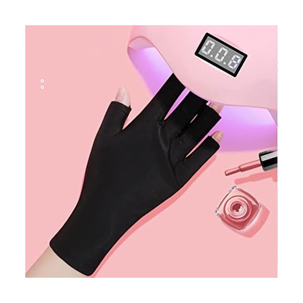Pimoys-UV-Shield-GloveGel-Nail-Manicure-Gloves-for-UV-Light-Lamp-Dryer-Stretchy-Half-Finger-Fingerless-Sun-Gloves-for-Driving-Riding-Fishing-Outdoor-Activities Pimoys UV Gloves for Gel Manicures UPF50+ Fingerless UV Light Gloves for Gel Nails,UV Nails Gloves Manicure Gloves UV Protection Gloves