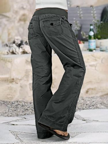 Image of Flamingals Straight Leg Drawstring Pants for Women