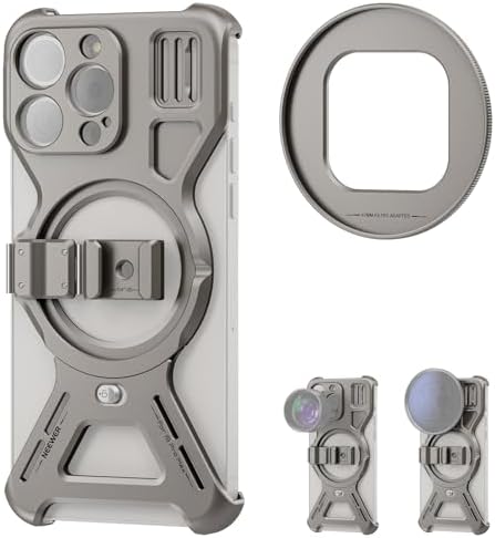 Amazon.com: NEEWER LiteArmor Metal Frame Case for iPhone 15 Pro Max ...