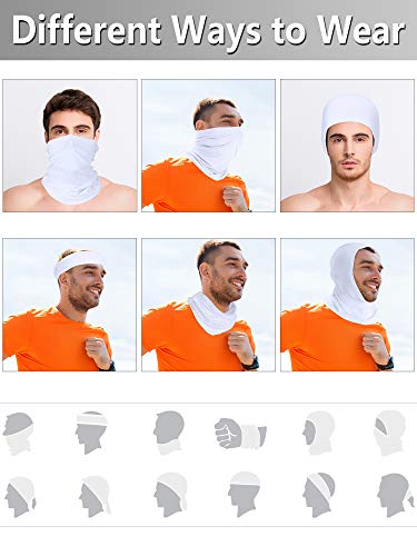 Image of SATINIOR Summer Neck Gaiter Mask Windproof Scarf UV Protection Balaclava Bandanas Breathable Outdoor for Men Women