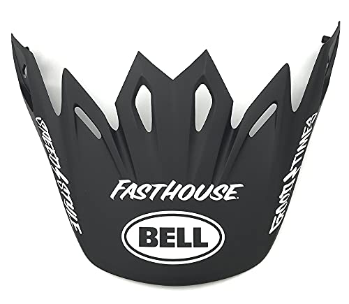 BELL Moto-9 Visor Off-Road Motorcycle Helmet Accessories - Fasthouse Signia Matte Black/White