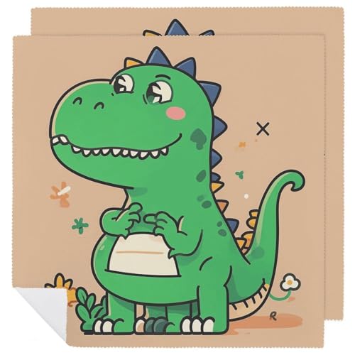 Servilletas de Tela Dinosaurio Cartoon 2 Piezas miniatura 1