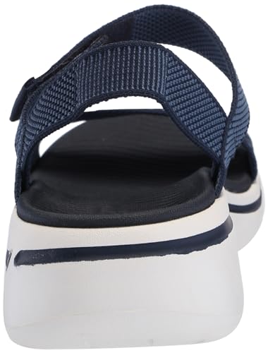 Skechers Women's GO WALK Arch Fit Sandal - Polished, Navy, 11 B (M)