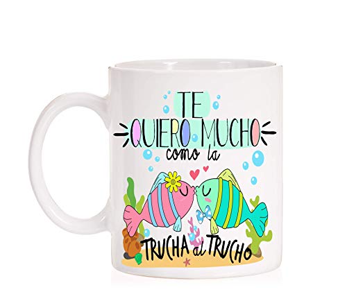 Imagen de FUNNY CUP Taza Te Quiero Mucho como la Trucha al Trucho