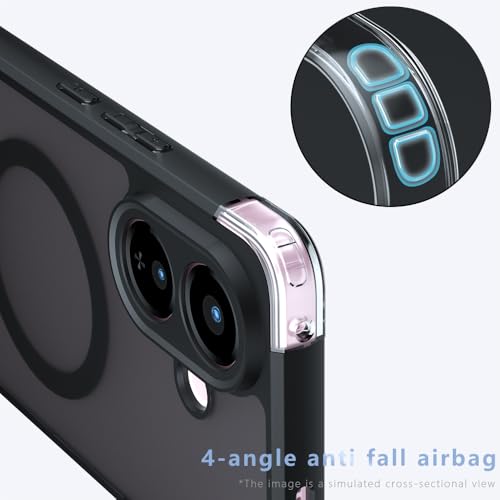 Image of Back Case for Vivo V60 Lite 5G Back Cover, Shockproof PC + TPU Protective Case Magnetic Support Bumper Case Cover (Vivo V60 Lite)