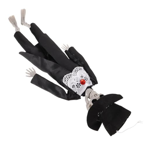 Genérico Decoración de Halloween Esqueleto de Novio de Plástico Compacto para Interiores Figura de Esqueleto para Bodas y Fiesta Temática Adorno Decorativo para Hogar y Escritorio