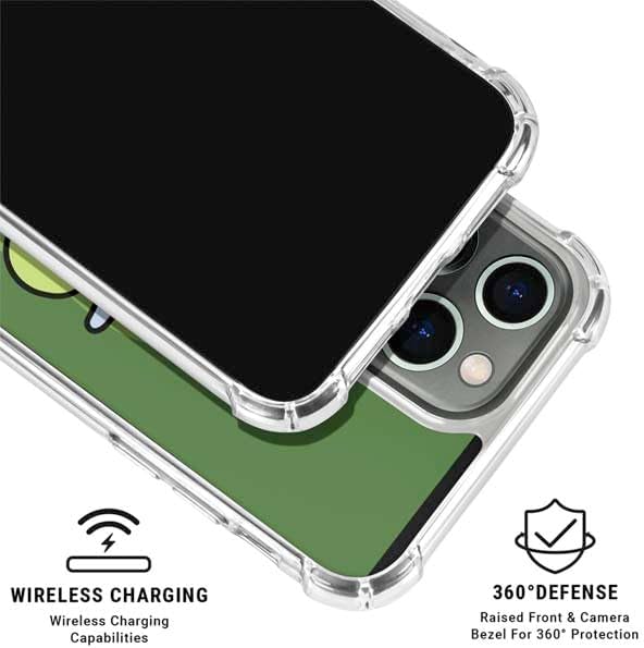 Skinit Clear Phone Case Compatible with iPhone 15 Pro - Officially Licensed Adult Swim Rick and Morty Pickle Rick Design