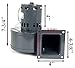 PelletStovePro - Whitfield Profile 20 & 30 Stove Room Air Convection Blower Fan - 12146109, 12126109