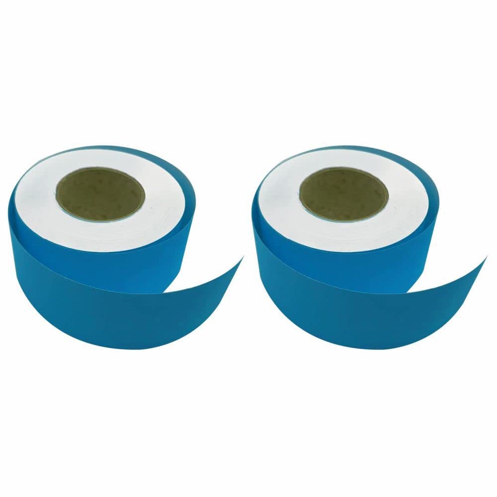 3 Ace Crafts (Pack of 2) Straight Edge Poster Paper Border Roll- (48mm x 50 Meters)- (Azure) School/Office, Classroom Decoration, Fade Resistant Paper, Black Board Border Display Rolls โ image 1
