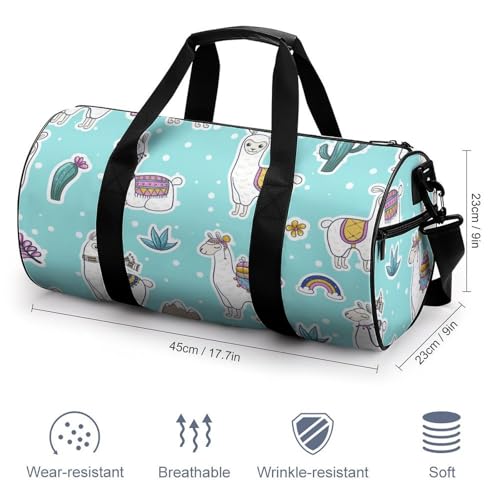Duffel bag cactus et alpaga 45cm pour ne plus manquer d'espace