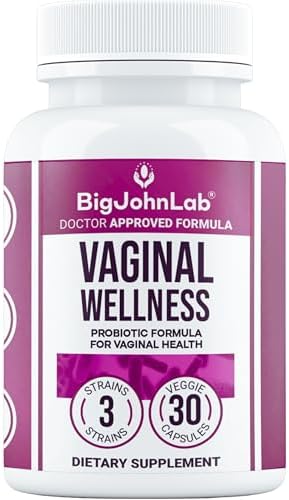 BIGJOHNLAB® – Women’s Vaginal Probiotics – PH Balance, Odor Control, Yeast, Microbiome & Feminine Health – 6B CFU, Licorice Root – Clinically Tested for Freshness & Balance – 30 CT