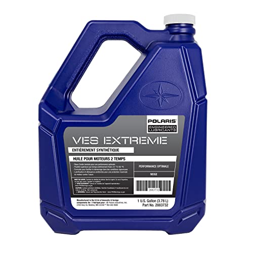 Polaris VES Extreme 2 Cycle Oil, Full Synthetic, 1 Gallon, for Switchback 146, INDY 137, RMK Khaos Slash 165, Voyageur 144, RUSH PRO-S, SHIFT 144 Models and More, for 2 Stroke Engine - 2883732