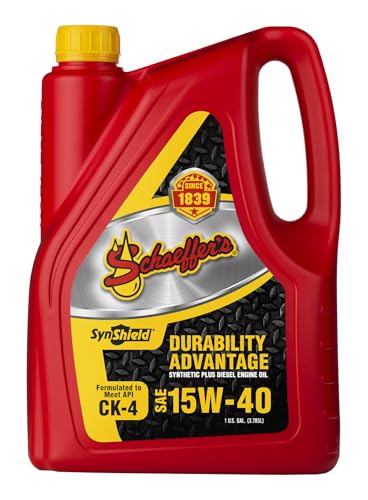 Aceite para motor diésel 15W-40 Schaeffer SynShield 1 galón x6 miniatura 2