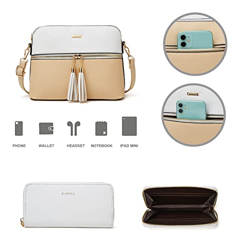 Image of Women Fashion Handbags Wallet Tote Bag Shoulder Bag Top Handle Satchel Purse Set 4pcs