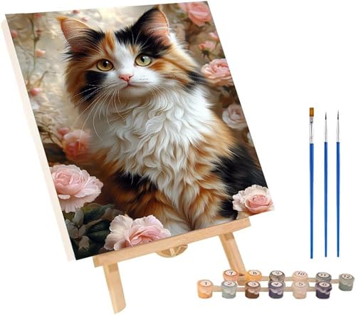 �y�C���g�o�C�i���o�[ �L �ȒP DIY �������G �� Paint by Numbers �y�C���g�u���V�ƃA�N�����痿�t�� ���G �L�����o�X ��l�̂��߂̃N���G�C�e�B�u�Ȏ �h��G ���� ��l�p �z�[���E�H�[���f�R���[�V���� �a�����v���[���g���� 30x4