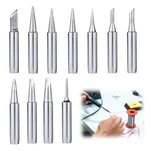 Bleifreie Lötkolbenspitze 11 Stücke Lötkolben Löt Tool Set Löts Kit Löt Werkzeug Löt Ersatz Austauschbar Lötspitzen Set Für Löt Station Werkzeug Lötset Für Elektrische Arbeiten Und Debauchery Cover