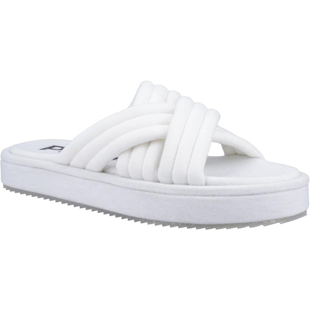 Hush Puppies Women's Sienna Slide, White, 7 UK
