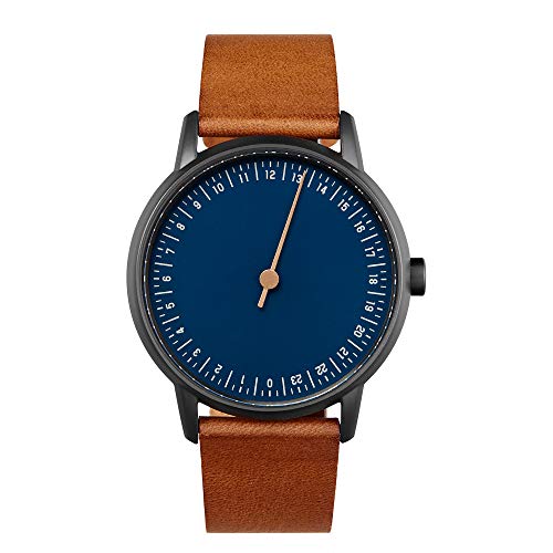 slow Round 11 - Brown Leather, Anthracite Case, Blue Dial