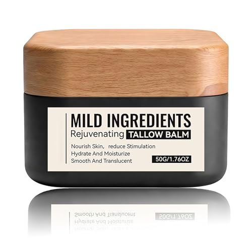 Easilydays Rejuvenating Tallow Balm for Men, Deep Moisturizer for Dry Skin, Moisturizing & Soothing, Quick Absorb, Refreshing, Non-greasy, Mild Formula for Pre-shave Cream, Body & Face Moisturizer