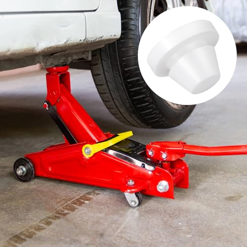 Image of HINZIC 20 Pack 5 /16 Inch (8mm) Button Plug Seal Fit for 8-8.5mm Snap in for Locking Bottle Jack Oil Fill Hole Tube- White