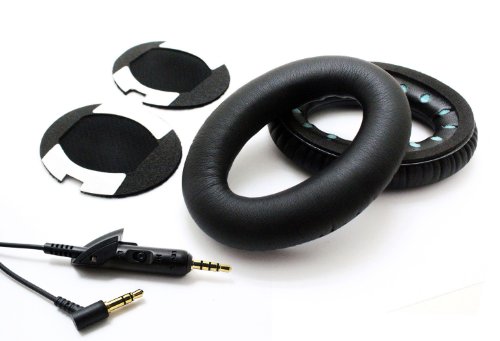 Itis Replacement Earpad�N�b�V����+�����p�I�[�f�B�I�P�[�u��for Bose QuietComfort 15 qc15 with it is���S�w�b�h�z���P�[�u���R�[�h�N���b�v