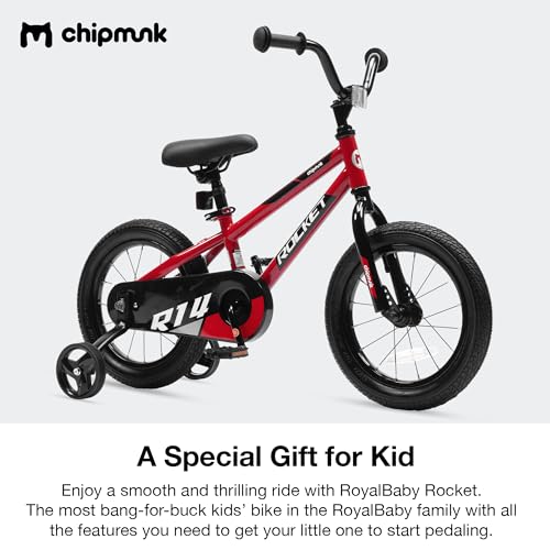 Image of Chipmunk Kids Bike Toddlers 12 14 16 18 Inch Wheel Bicycle Beginners Boys Girls Ages 3-11 Years, Multiple Color Options
