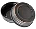 Oil Rubbed Bronze Vintage Reproduction Lids for Mason, Ball, Canning Jars (4 Pack, Regular Mouth)