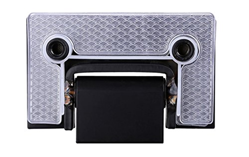 Ranbo Heavy Duty 135 Degree Glass Door Cupboard Showcase Cabinet Clamp Frameless Pivot Glass Shower Doors Hinge Replacement Parts Wall-To-Glass,304 Stainless Steel Black (135 Degree) #TOP6