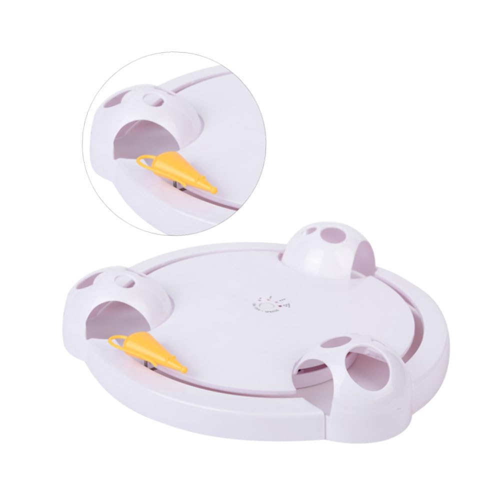 Mikikit 1pieza Juguete Eléctrico para Gatos Automático Varita Teaser Interactiva Juguete De Captura De Ratón para Estimulación y Diversión De Mascotas Casa