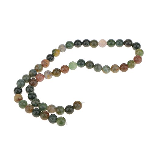 Non-brand Perles Rondes en Vrac Gemme Agate De Sang Pierres Précieuses 8mm 15,5"