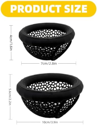 Laoha 플로팅 베타 해먹 및 새우 쉘터 2개 - 먹이 링이 있는 3D 프린트 수족관 장식, 베타 물고기, 새우 및 작은 물고기를 위한 안전한 휴식 공간 — 사진 2