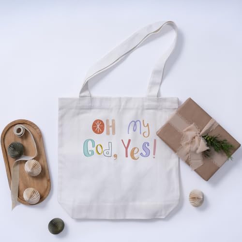 Image of Roundsun Cotton Canvas Vertical Tote Bag With Main Zipper Closure & Inner Pocket Size 16 Height 14 Width 3.5 Base |300 GSM Cloth|Shopping /Grocery Multi-Purpose Bag