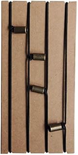 Traveler's Notebook Elastic Bands - Jump Bands for Refillable Travellers Notebooks - Connection Strap Replacements - Pack of 4 with Decorative Bead, Standard and A5 size - 21 x 11cm to 21 x 14cm